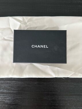 CHANEL Black and White Logo Gift Box